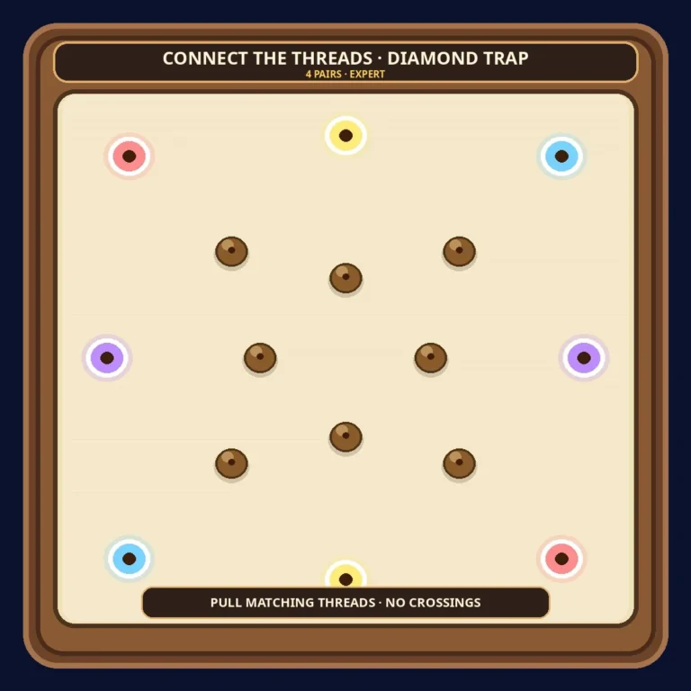 Connect the Threads — Diamond Trap puzzle preview