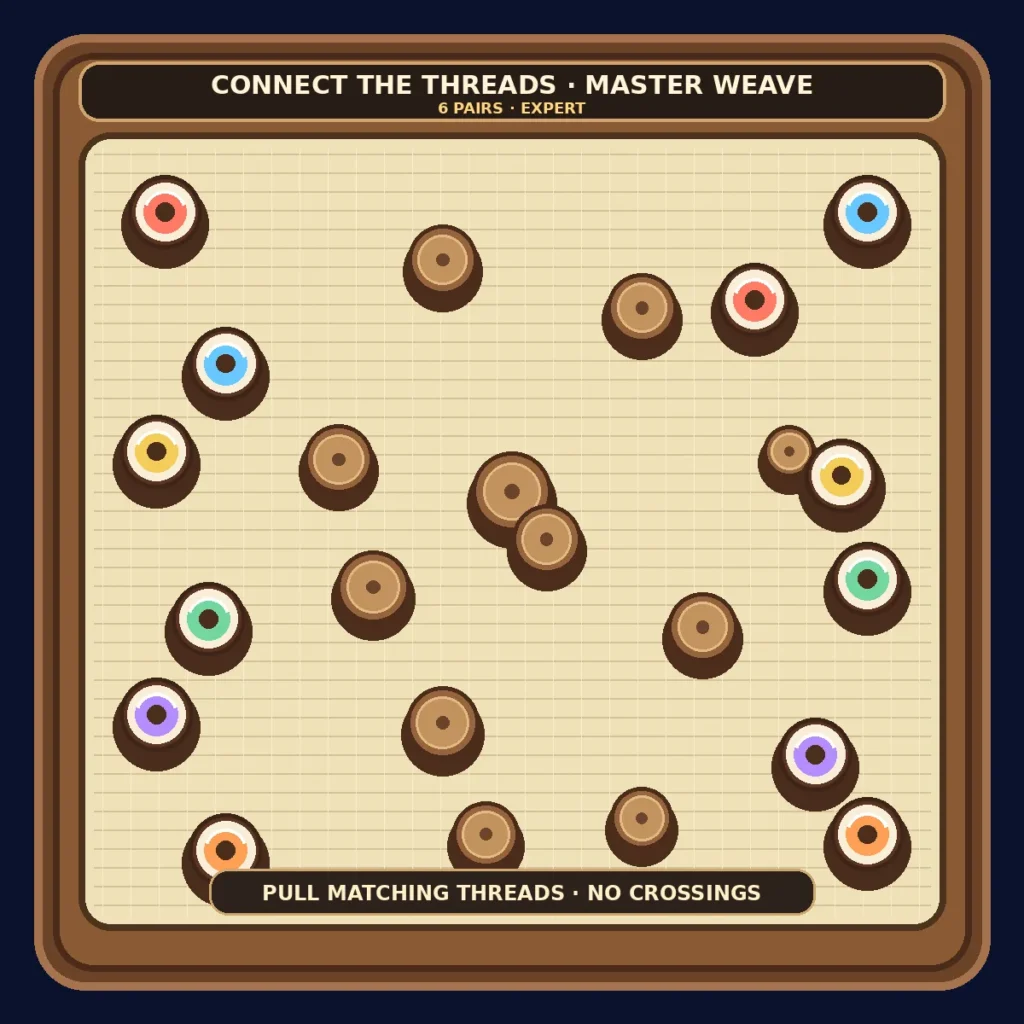 Connect the Threads — Master Weave puzzle preview