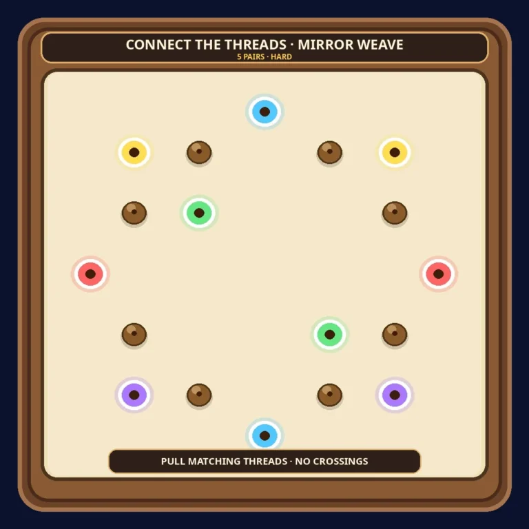 Connect the Threads — Mirror Weave puzzle preview