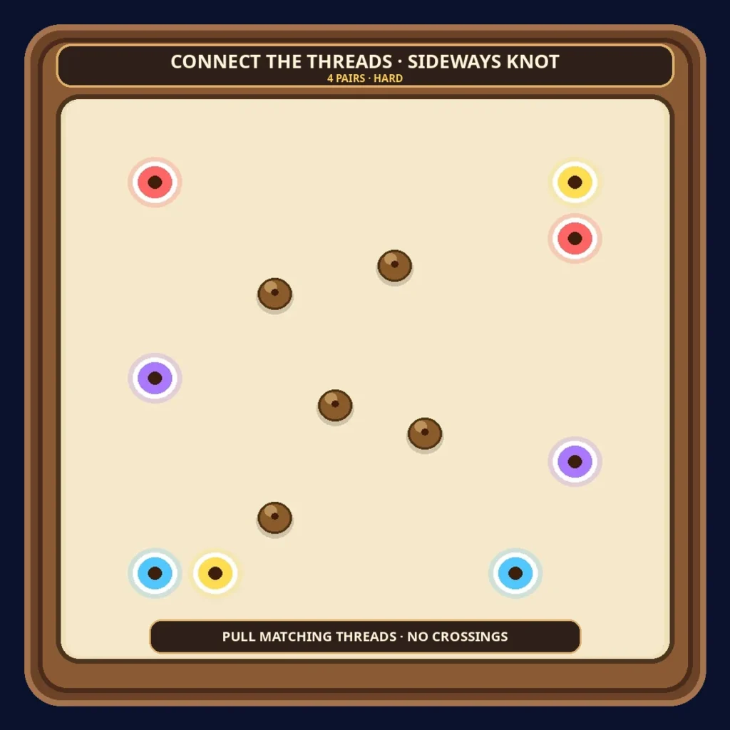 Connect the Threads — Sideways Knot puzzle preview